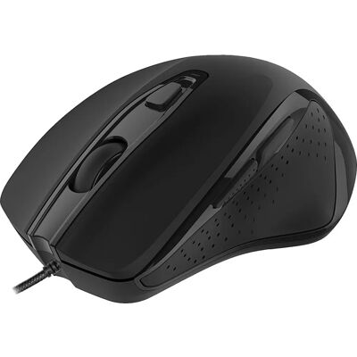 Mouse Deltaco MS-801 - Ergonomico - Clic silenziosi - 3200 DPI - USB A - Nero Mouse Deltaco MS-801 - Ergonomico - Clic silenziosi - 3200 DPI - USB A - Nero