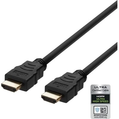 Deltaco HDMI Kaapeli - 0,5m - Type A - Musta - Standardi Deltaco HDMI Kaapeli - 0,5m - Type A - Musta - Standardi
