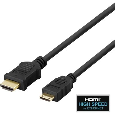 Deltaco Malli 100008 - HDMI Kaapeli 2m - Musta - Tuki 4K 60Hz Deltaco Malli 100008 - HDMI Kaapeli 2m - Musta - Tuki 4K 60Hz