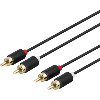 Deltaco 170004 Audiokabel - RCA, 5m, Schwarz Deltaco 170004 Audiokabel - RCA, 5m, Schwarz
