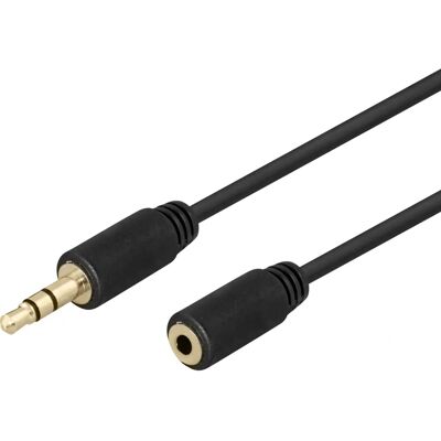 Deltaco 180014 Audio Kabel - 5 m - Schwarz Deltaco 180014 Audio Kabel - 5 m - Schwarz