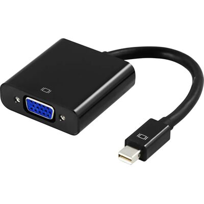 DELTACO - DP-VGA3-K - 0.2m - Schwarz - Videoadapter DELTACO - DP-VGA3-K - 0.2m - Schwarz - Videoadapter
