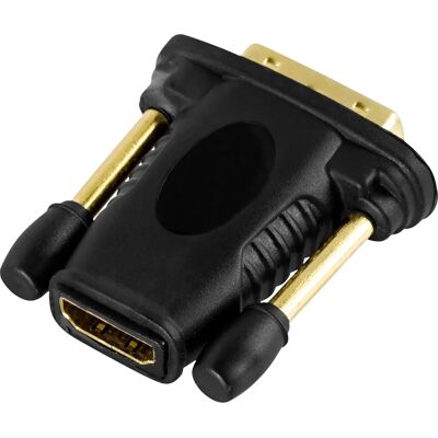 Deltaco - HDMI-DVI-D - DVI-D 19-pin - Adapteri Deltaco - HDMI-DVI-D - DVI-D 19-pin - Adapteri