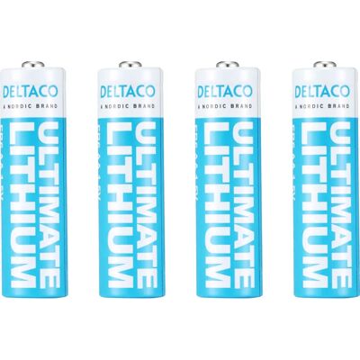 Deltaco - ULT-R6LI-4P - AA Lithium-Batterie - 4er Pack - Batterie Deltaco - ULT-R6LI-4P - AA Lithium-Batterie - 4er Pack - Batterie