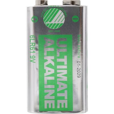 Deltaco Modell 6LR61 - Batteri, 9V Alkali - Miljømerke Deltaco Modell 6LR61 - Batteri, 9V Alkali - Miljømerke