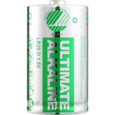 Deltaco D Batteri 10-Pack - Miljøvennlig, Svanen Deltaco D Batteri 10-Pack - Miljøvennlig, Svanen