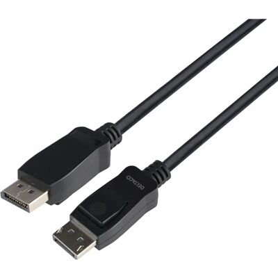 Deltaco DisplayPort-kabel - 1m, 8K, DP 1.4, LSZH - Svart Deltaco DisplayPort-kabel - 1m, 8K, DP 1.4, LSZH - Svart