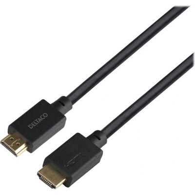 Deltaco Ultra High Speed HDMI Kaapeli - 4m - Musta - 8K 60Hz, 4K 120Hz Tuki Deltaco Ultra High Speed HDMI Kaapeli - 4m - Musta - 8K 60Hz, 4K 120Hz Tuki