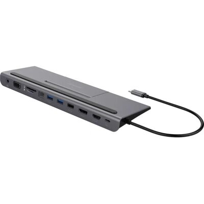 Deltaco USBC-DOCK2 Laptop-Dock - 11 Anschlüsse, 85W Deltaco USBC-DOCK2 Laptop-Dock - 11 Anschlüsse, 85W