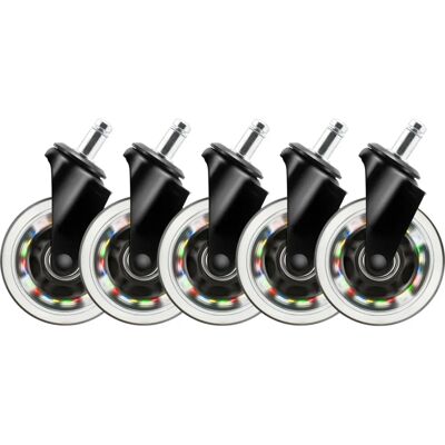 Deltaco Gaming GAM-141 RGB Gaming Stuhlrollen - Zubehör Deltaco Gaming GAM-141 RGB Gaming Stuhlrollen - Zubehör