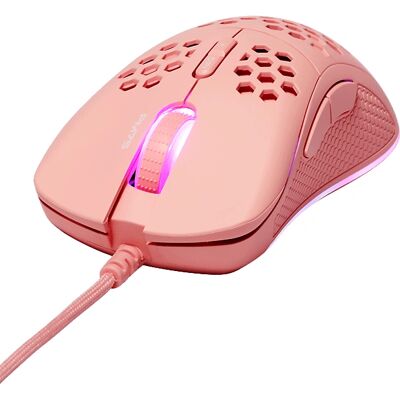 Souris Gaming Pm75 Ultra-Légère - Rose - Souris de Jeu - Publicité Souris Gaming Pm75 Ultra-Légère - Rose - Souris de Jeu - Publicité