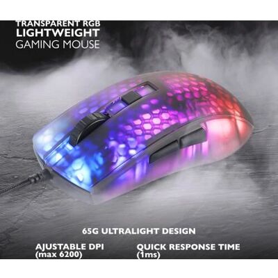 Deltaco GAM-144 Gaming Mus - Justerbar DPI, RGB, Ultra Lett Deltaco GAM-144 Gaming Mus - Justerbar DPI, RGB, Ultra Lett