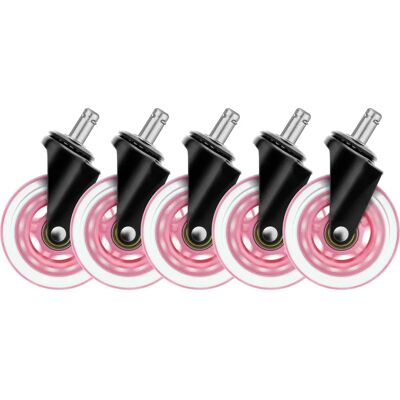 Roues universelles GAM-157-P rose - Accessoire pour chaise de jeu - Publicité Roues universelles GAM-157-P rose - Accessoire pour chaise de jeu - Publicité