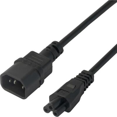 Deltaco 1902267 Stromkabel - IEC C14 zu C5 - 0,5 m - Schwarz Deltaco 1902267 Stromkabel - IEC C14 zu C5 - 0,5 m - Schwarz