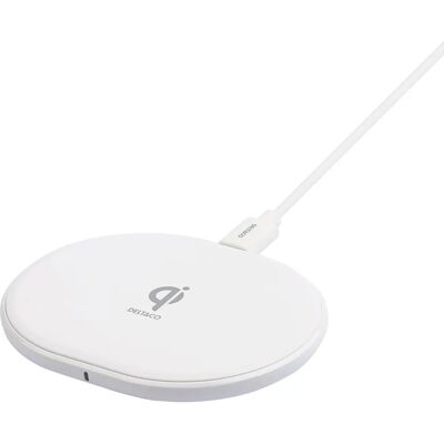 Deltaco QI-1039 Langaton Laturi - 10W, Valkoinen, USB-C, Nopea lataus Deltaco QI-1039 Langaton Laturi - 10W, Valkoinen, USB-C, Nopea lataus