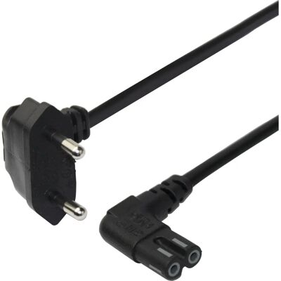 Deltaco 1902300 Stromkabel - 3m, Schwarz, C7 Stecker Deltaco 1902300 Stromkabel - 3m, Schwarz, C7 Stecker