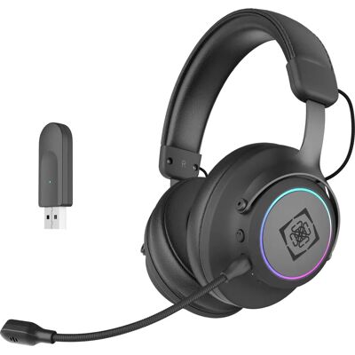 Deltaco DH440 Headset - Kabel & Kabellos Gaming Schwarz Deltaco DH440 Headset - Kabel & Kabellos Gaming Schwarz