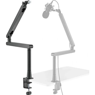 Bras de Microphone Deltaco Gaming - Noir - Support Microphone pour Streaming - Publicité Bras de Microphone Deltaco Gaming - Noir - Support Microphone pour Streaming - Publicité