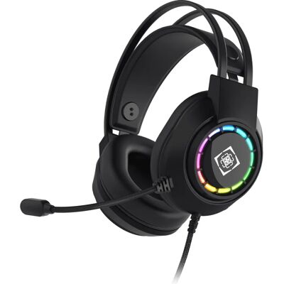Deltaco Gaming Dh220 RGB Trådbundet Gaming Headset - Svart Deltaco Gaming Dh220 RGB Trådbundet Gaming Headset - Svart