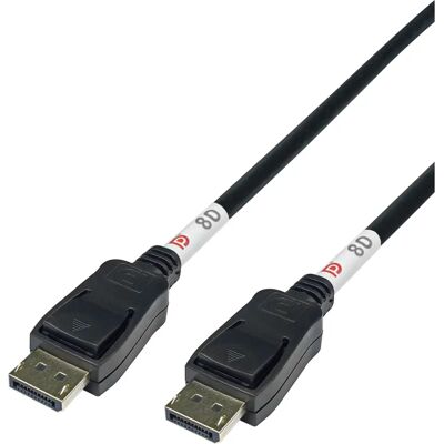 Deltaco DP80-1010 DisplayPort-kabel - 1m Svart Deltaco DP80-1010 DisplayPort-kabel - 1m Svart