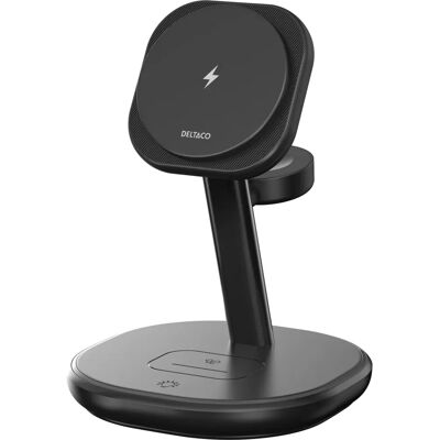 Deltaco - QI-1049 - 3-in-1 Magnetisch - Drahtloses Ladegerät Deltaco - QI-1049 - 3-in-1 Magnetisch - Drahtloses Ladegerät