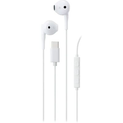 Streetz - C210 - Weiß - USB-C - Ohrhörer mit Mikrofon Streetz - C210 - Weiß - USB-C - Ohrhörer mit Mikrofon