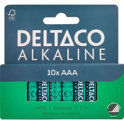 Deltaco - LR03-10B - AAA - Alkaline Batterie Deltaco - LR03-10B - AAA - Alkaline Batterie