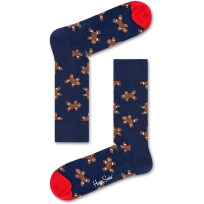 Happy Socks Uomo Pan di Zenzero Calze - Blu 41-46 - Calze Happy Socks Uomo Pan di Zenzero Calze - Blu 41-46 - Calze