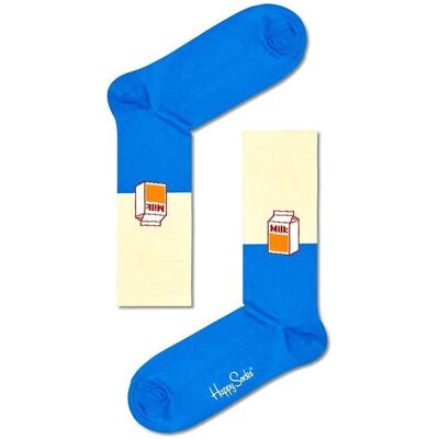 Happy Socks Milk MLK01-6300 - Unisexe - Chaussettes multicolores - Publicité Happy Socks Milk MLK01-6300 - Unisexe - Chaussettes multicolores - Publicité