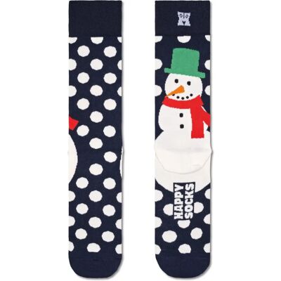 Happy Socks Jumbo Schneemann Crew Socks Navy - Crew Socks Happy Socks Jumbo Schneemann Crew Socks Navy - Crew Socks