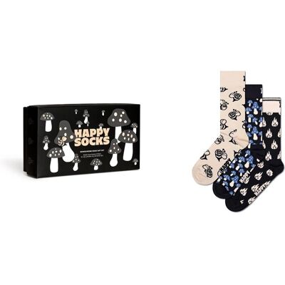 Happy Socks Magic Bio-Baumwolle Atmungsaktive Lustige Socken - 3 Paar Happy Socks Magic Bio-Baumwolle Atmungsaktive Lustige Socken - 3 Paar
