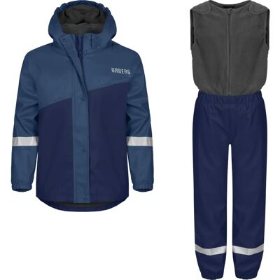 Urberg Kids' Sylte Vanntett Regnsett - Refleks, fleecefôret Urberg Kids' Sylte Vanntett Regnsett - Refleks, fleecefôret