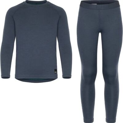 Urberg Merino-bambus undertøjssæt Jr Blå Nætter/mediterranea - Undertøjssæt Urberg Merino-bambus undertøjssæt Jr Blå Nætter/mediterranea - Undertøjssæt