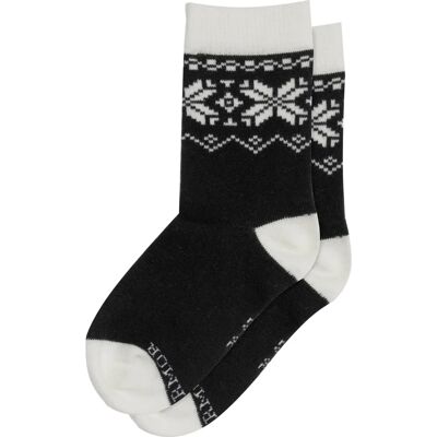 Gridarmor Heritage Merino Socks 2p Jr Svart/hvit - Sokker Gridarmor Heritage Merino Socks 2p Jr Svart/hvit - Sokker