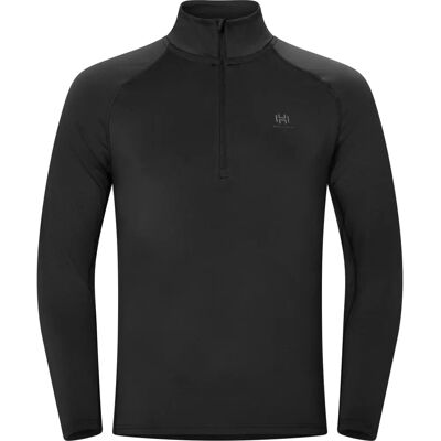Hellner - Core Running Halfzip LS Tee Men - Svart Hellner - Core Running Halfzip LS Tee Men - Svart