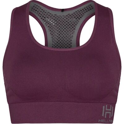 Hellner Jertta Sømløst Top Damer Druv Vin XL - Sports-bh Hellner Jertta Sømløst Top Damer Druv Vin XL - Sports-bh