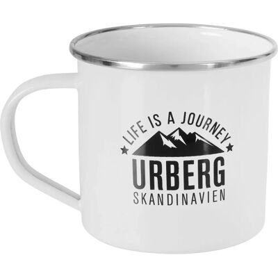 Urberg - Emaljekop 340 ml Bright White OneSize Urberg - Emaljekop 340 ml Bright White OneSize