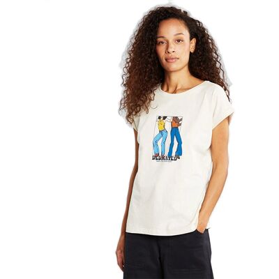 Dedicated Oat White L Tricou slim - Top Dedicated Oat White L Tricou slim - Top
