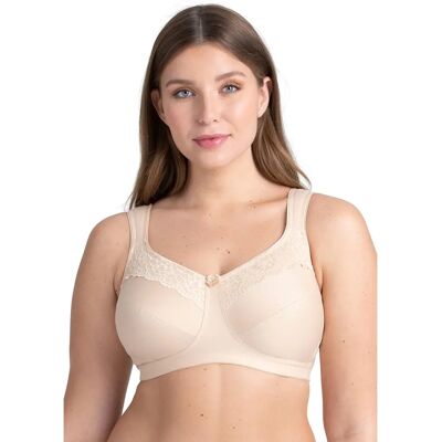 Soutien-gorge Minimiseur en Coton Beige Miss Mary Of Sweden - Taille 46D - Femme - Publicité Soutien-gorge Minimiseur en Coton Beige Miss Mary Of Sweden - Taille 46D - Femme - Publicité