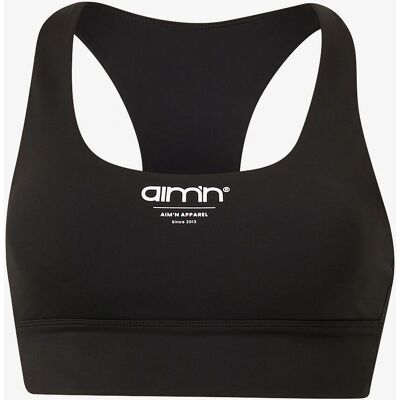Aim'n Black Edge Core Racer Back Bra - Svart - XS Sport-BH Aim'n Black Edge Core Racer Back Bra - Svart - XS Sport-BH