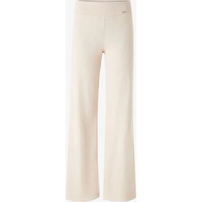 Aim'n - Ribbad ullvida byxor - Beige XL Kvinnor Aim'n - Ribbad ullvida byxor - Beige XL Kvinnor