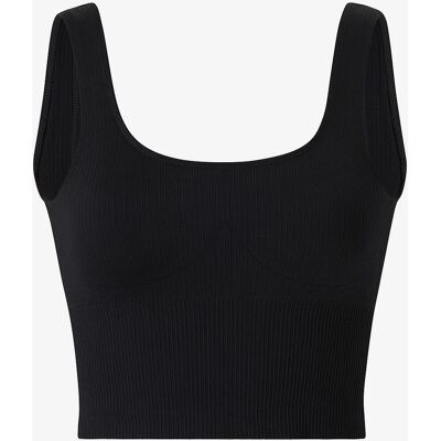 aim'n - Ribbet sømløs formende bralette - Svart S - Bralette aim'n - Ribbet sømløs formende bralette - Svart S - Bralette