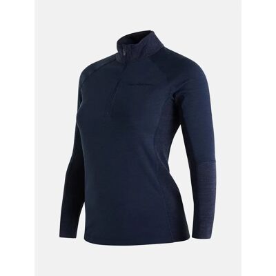 Peak Performance W Magic Half Zip Blau Schatten/Parachute Lila - Baselayer Peak Performance W Magic Half Zip Blau Schatten/Parachute Lila - Baselayer
