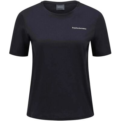 Peak Performance W Explore Logo Tee Nero - Maglietta Peak Performance W Explore Logo Tee Nero - Maglietta