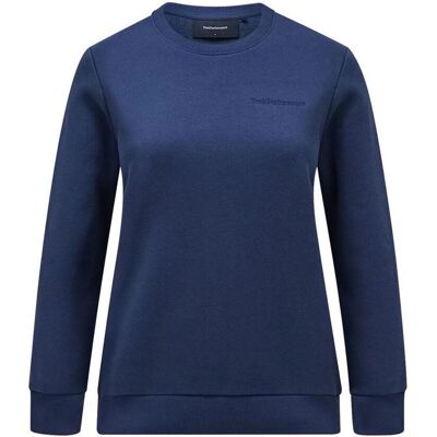 Peak Performance Damen Original Small Logo Pullover - Blau Peak Performance Damen Original Small Logo Pullover - Blau