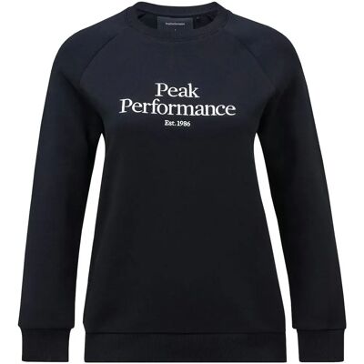 Peak Performance Original Crew M Schwarzes Sweatshirt - Pullover Peak Performance Original Crew M Schwarzes Sweatshirt - Pullover