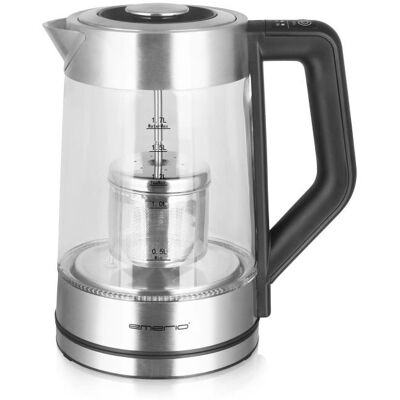 Emerio WK-122730 - Noir, Argent, Transparent - Bouilloire électrique Emerio WK-122730 - Noir, Argent, Transparent - Bouilloire électrique
