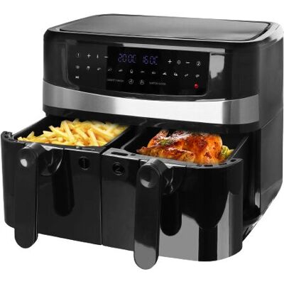 Emerio AF-126672 - Noir, Argent - Friteuse à air - Publicité Emerio AF-126672 - Noir, Argent - Friteuse à air - Publicité