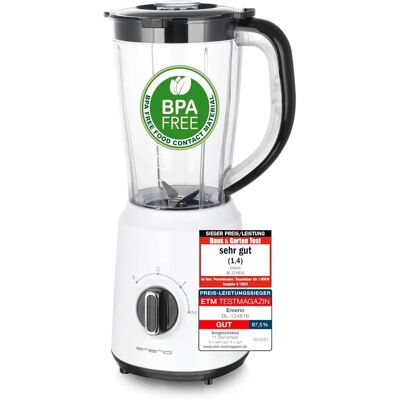 Emerio Standmixer 1,5 L - Sort, hvid Emerio Standmixer 1,5 L - Sort, hvid