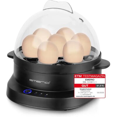 Emerio EB-131811.1 Eierkocher - BPA-frei, Schwarz Emerio EB-131811.1 Eierkocher - BPA-frei, Schwarz